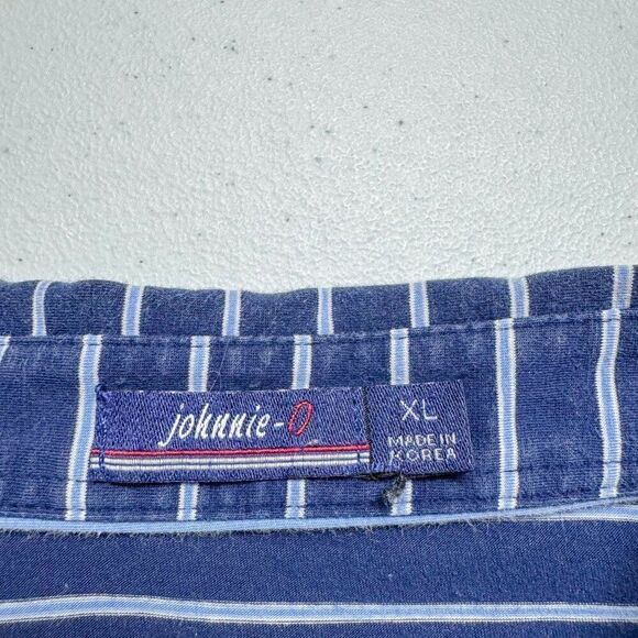 Johnnie O Shirt Men Extra Large Blue Golf Polo Golfer‎ Athletic Office Preppy - Picture 8 of 13